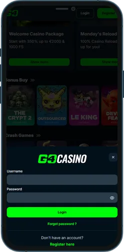 Go4Casino Casino register